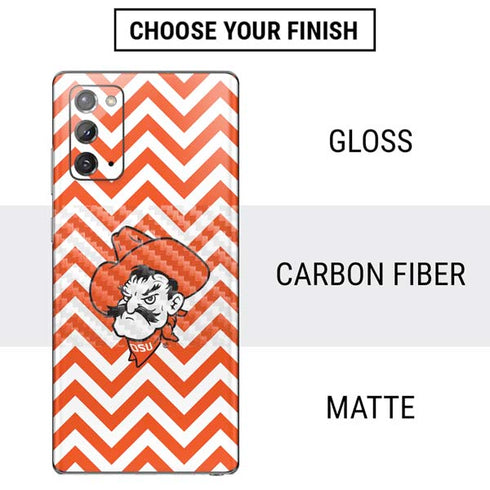 Oklahoma State University Chevron Print Galaxy Note20 5G Skin