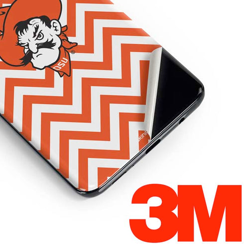 Oklahoma State University Chevron Print Galaxy S10e Skin