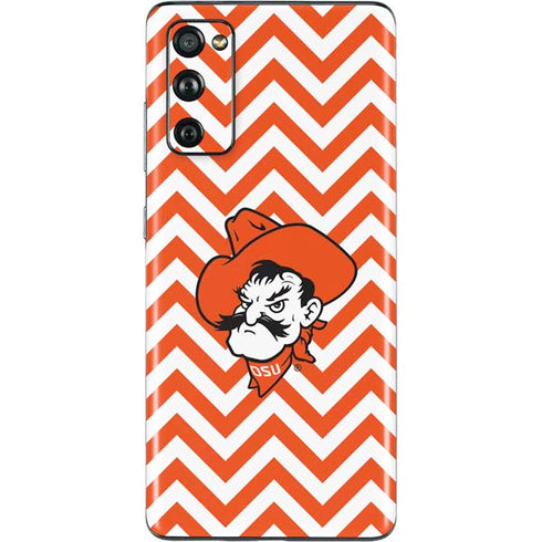 Oklahoma State University Chevron Print Galaxy S20 Fan Edition Skin