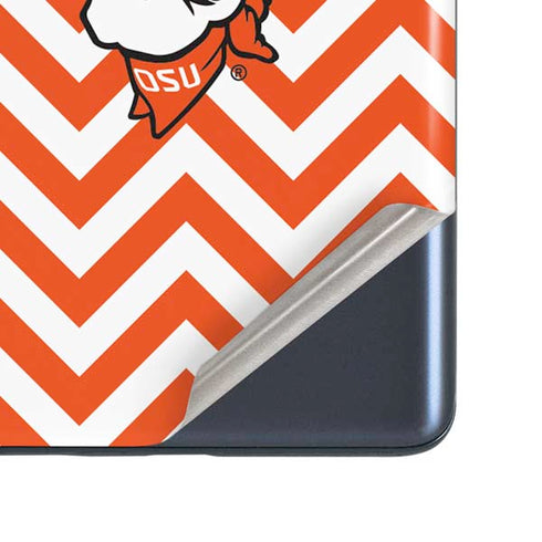Oklahoma State University Chevron Print Galaxy S20 Fan Edition Skin