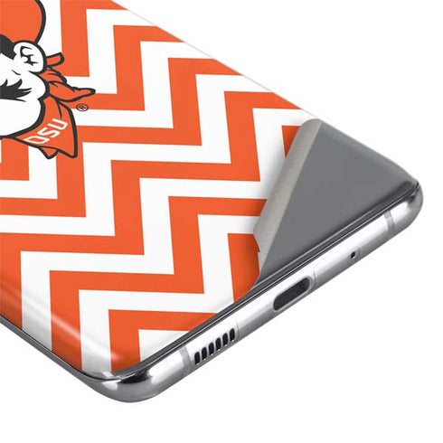 Oklahoma State University Chevron Print Galaxy S20 Plus Skin