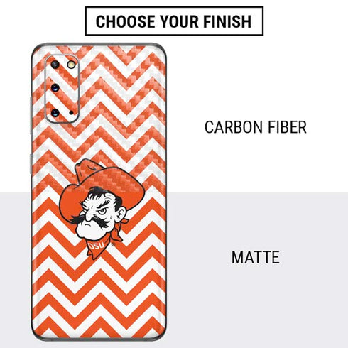 Oklahoma State University Chevron Print Galaxy S20 Skin