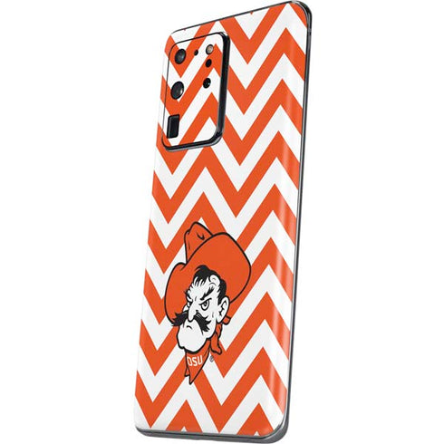 Oklahoma State University Chevron Print Galaxy S20 Ultra 5G Skin