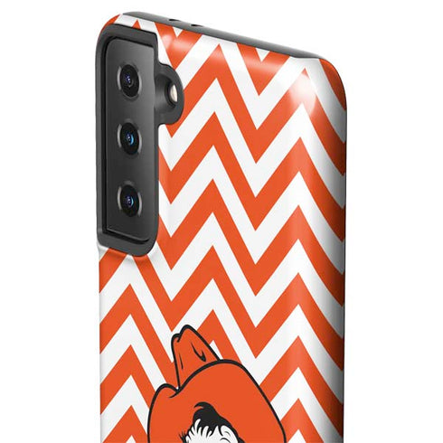 Oklahoma State University Chevron Print Galaxy S21 Plus 5G Pro Case