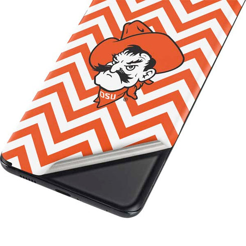 Oklahoma State University Chevron Print Galaxy S21 Plus 5G Skin