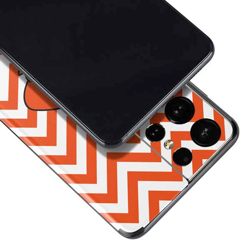 Oklahoma State University Chevron Print Galaxy S21 Ultra 5G Skin