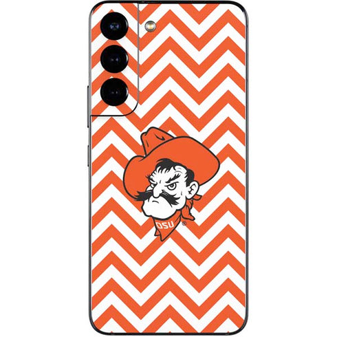 Oklahoma State University Chevron Print Galaxy S22 Skin