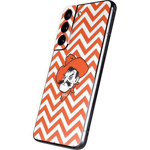 Oklahoma State University Chevron Print Galaxy S22 Skin