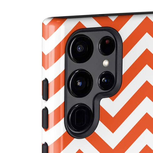 Oklahoma State University Chevron Print Galaxy S22 Ultra Pro Case
