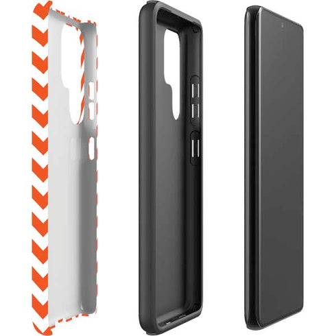 Oklahoma State University Chevron Print Galaxy S22 Ultra Pro Case