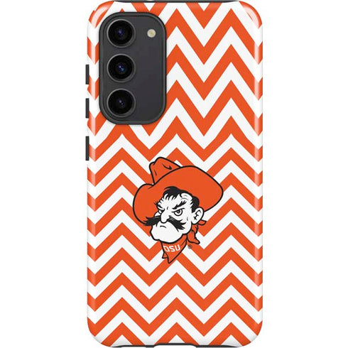 Oklahoma State University Chevron Print Galaxy S23 Plus Pro Case