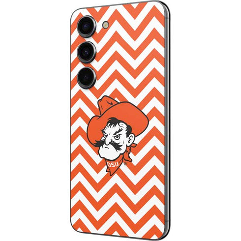 Oklahoma State University Chevron Print Galaxy S23 Skin