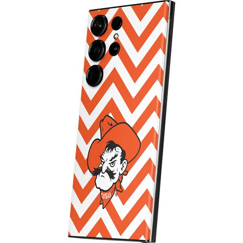 Oklahoma State University Chevron Print Galaxy S23 Ultra Skin