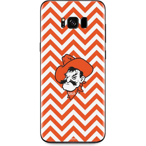 Oklahoma State University Chevron Print Galaxy S8 Plus Skin