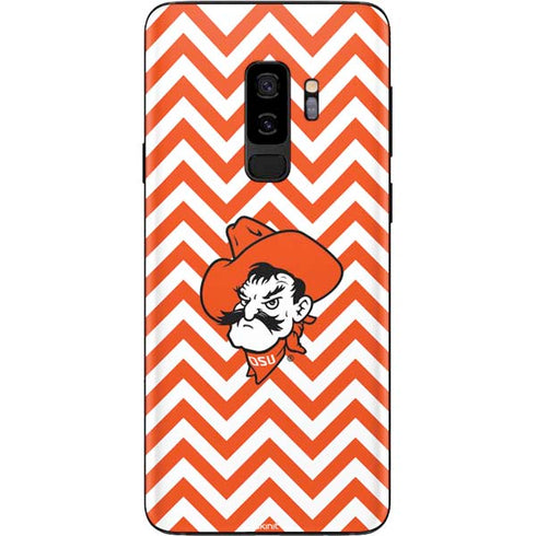 Oklahoma State University Chevron Print Galaxy S9 Plus Skin