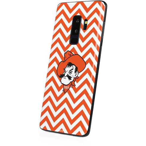Oklahoma State University Chevron Print Galaxy S9 Plus Skin