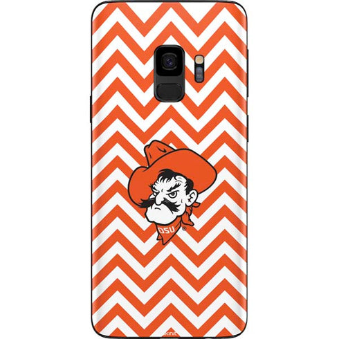 Oklahoma State University Chevron Print Galaxy S9 Skin