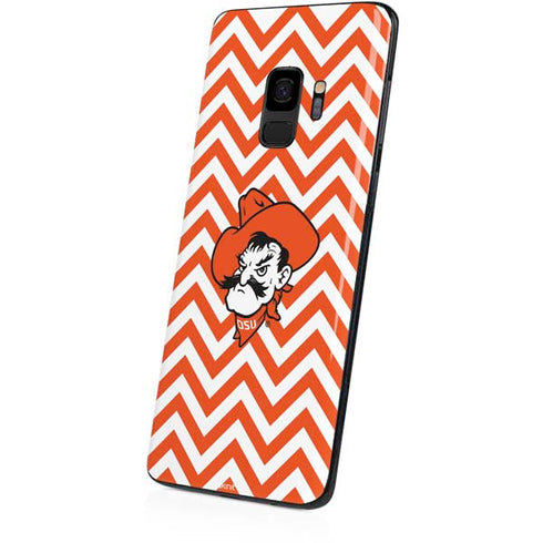 Oklahoma State University Chevron Print Galaxy S9 Skin
