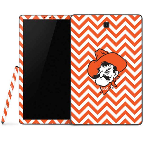 Oklahoma State University Chevron Print Samsung Galaxy Tab Skin