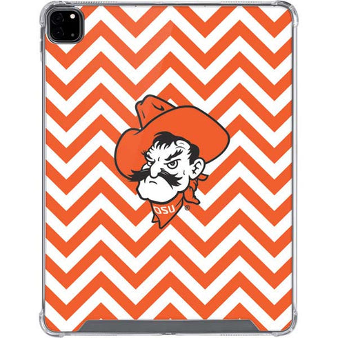 Oklahoma State University Chevron Print iPad Pro 12.9in (2020) Clear Case
