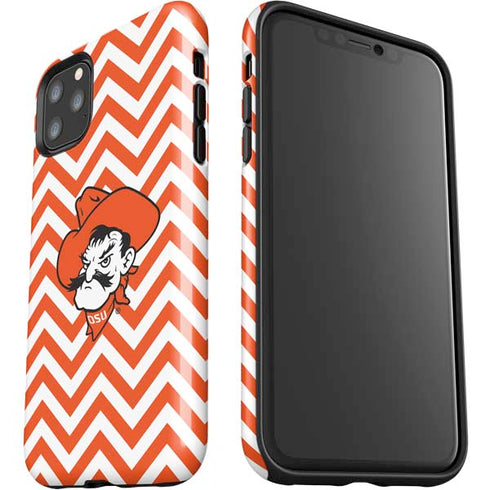 Oklahoma State University Chevron Print iPhone 11 Pro Max Impact Case