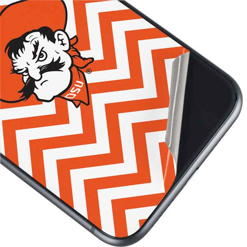 Oklahoma State University Chevron Print iPhone 11 Skin