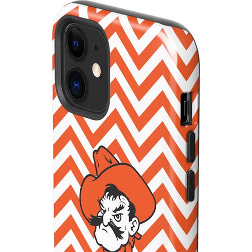 Oklahoma State University Chevron Print iPhone 12 Impact Case