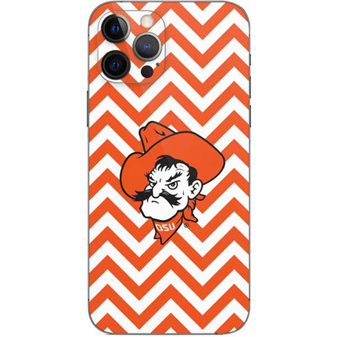 Oklahoma State University Chevron Print iPhone 12 Pro Skin