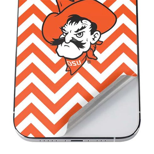 Oklahoma State University Chevron Print iPhone 12 Pro Skin