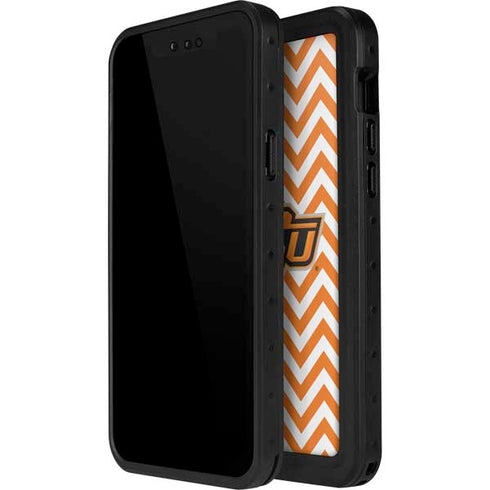Oklahoma State University Chevron Print iPhone 12 Pro Waterproof Case