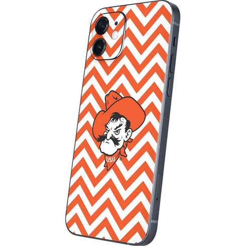 Oklahoma State University Chevron Print iPhone 12 Skin