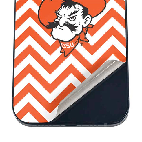 Oklahoma State University Chevron Print iPhone 12 Skin