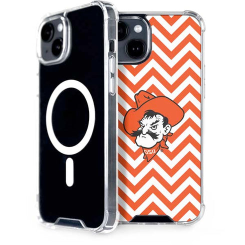 Oklahoma State University Chevron Print iPhone 13 MagSafe Case