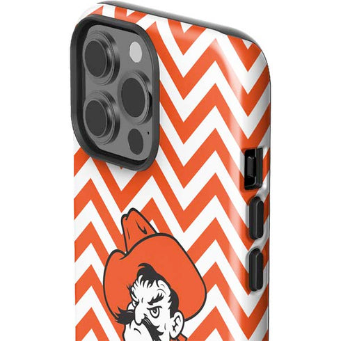 Oklahoma State University Chevron Print iPhone 13 Pro Max Impact Case