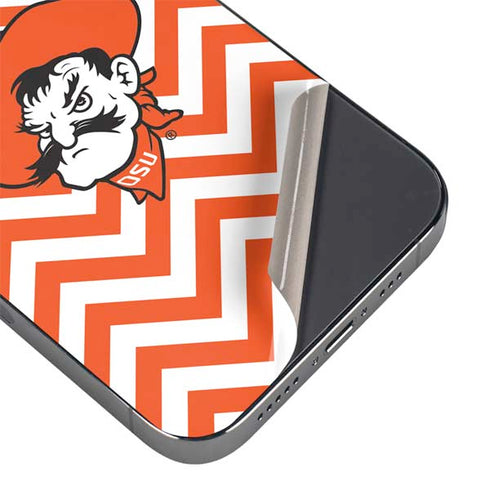 Oklahoma State University Chevron Print iPhone 13 Pro Max Skin