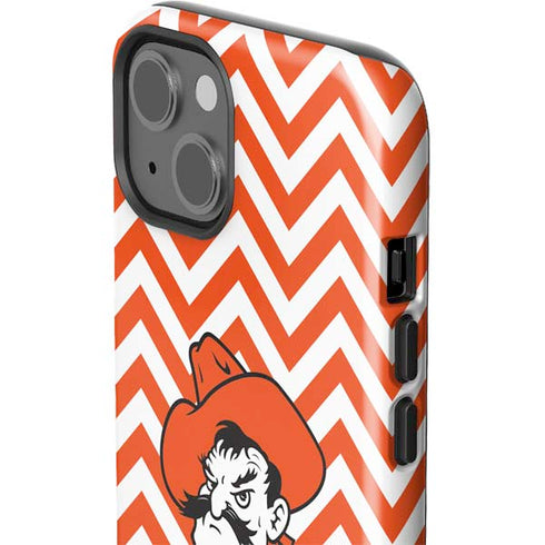 Oklahoma State University Chevron Print iPhone 15 Impact Case