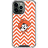 Oklahoma State University Chevron Print iPhone 14 Pro Max Clear Case