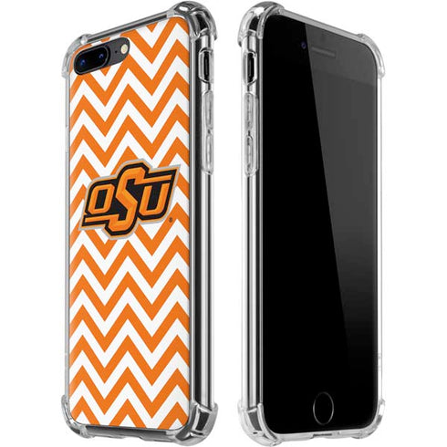 Oklahoma State University Chevron Print iPhone 7/8 Plus Clear Case