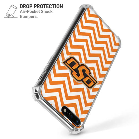 Oklahoma State University Chevron Print iPhone 7/8 Plus Clear Case