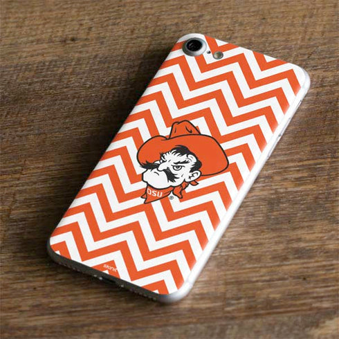 Oklahoma State University Chevron Print iPhone 7 Skin