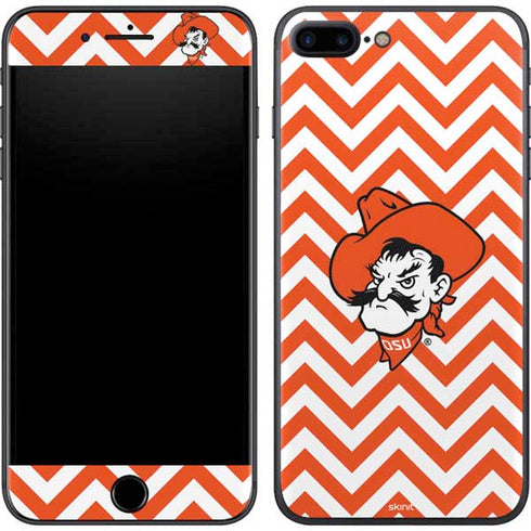 Oklahoma State University Chevron Print iPhone 8 Plus Skin