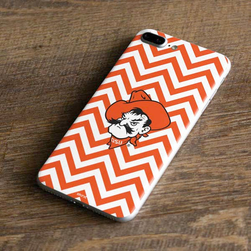 Oklahoma State University Chevron Print iPhone 8 Plus Skin