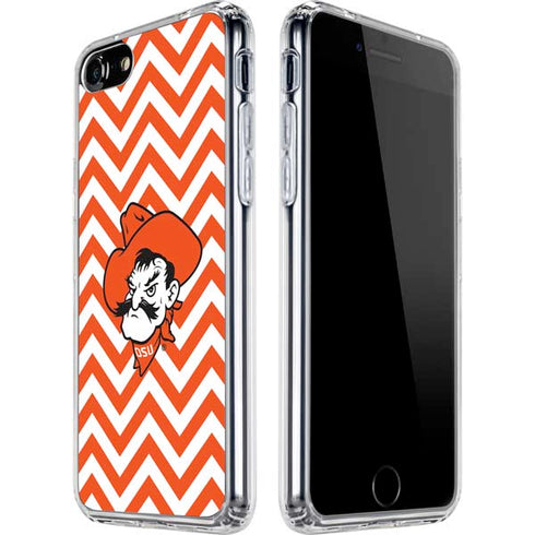Oklahoma State University Chevron Print iPhone SE (2nd & 3rd Gen) Clear Case