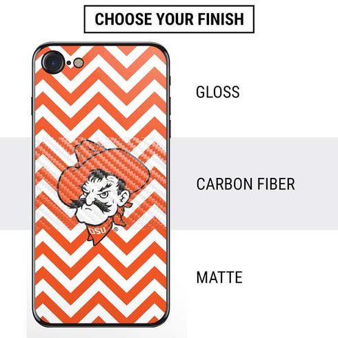 Oklahoma State University Chevron Print iPhone SE (2nd & 3rd Gen) Skin