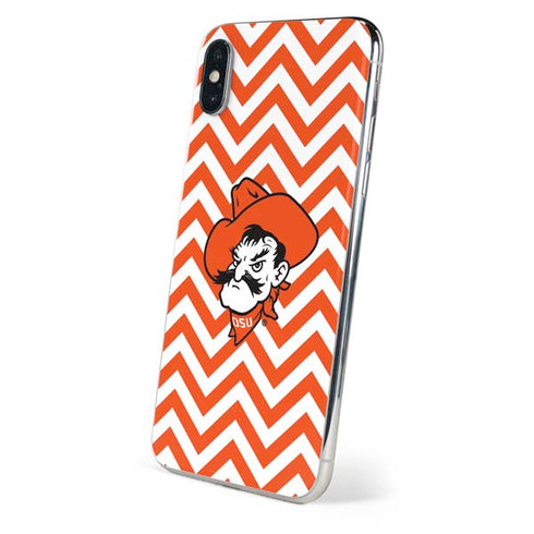 Oklahoma State University Chevron Print iPhone X Skin