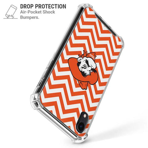 Oklahoma State University Chevron Print iPhone XR Clear Case