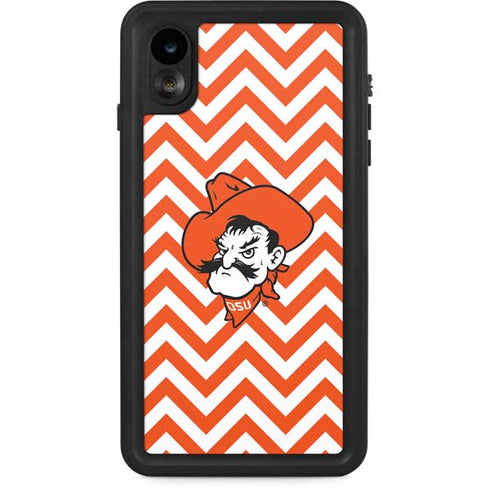 Oklahoma State University Chevron Print iPhone XR Waterproof Case