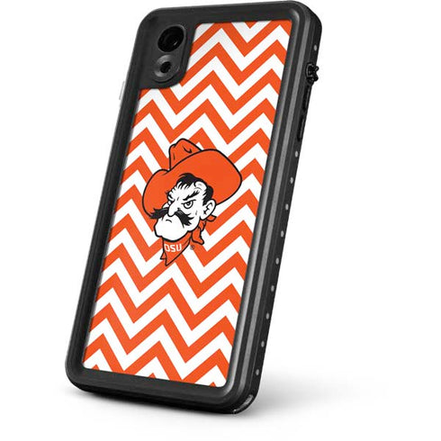 Oklahoma State University Chevron Print iPhone XR Waterproof Case