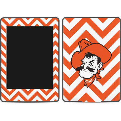 Oklahoma State University Chevron Print Amazon Kindle Skin
