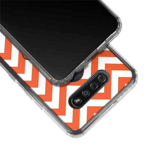 Oklahoma State University Chevron Print LG K51/Q51 Clear Case